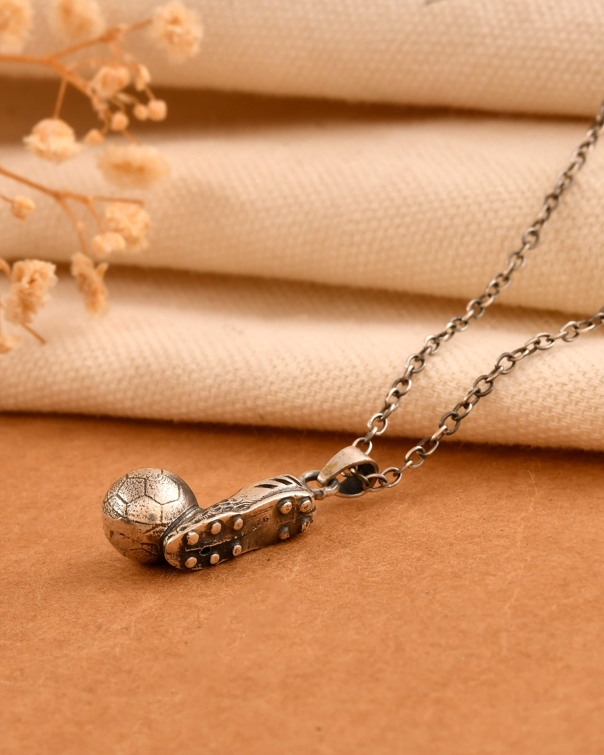 Goal Pendant - 925 Silver Jewellery Meera Jaipur