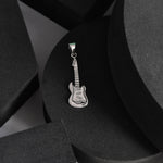 Guitar Silver Pendant - 925 Silver Jewellery Meera Jaipur