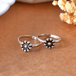 Gulab silver toe ring - 925 Silver Jewellery Meera Jaipur
