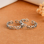 Heart silver toe ring - 925 Silver Jewellery Meera Jaipur