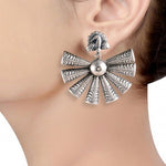 Akula Silver Earrings - 925 Silver Jewellery Meera Jaipur