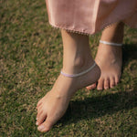 Flat Silver Anklet - 925 Silver Jewellery Meera Jaipur