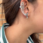 Matsya Earring Cuff - 925 Silver Jewellery Meera Jaipur