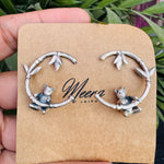 Cute Panda silver earrings - 925 Silver Jewellery Meera Jaipur