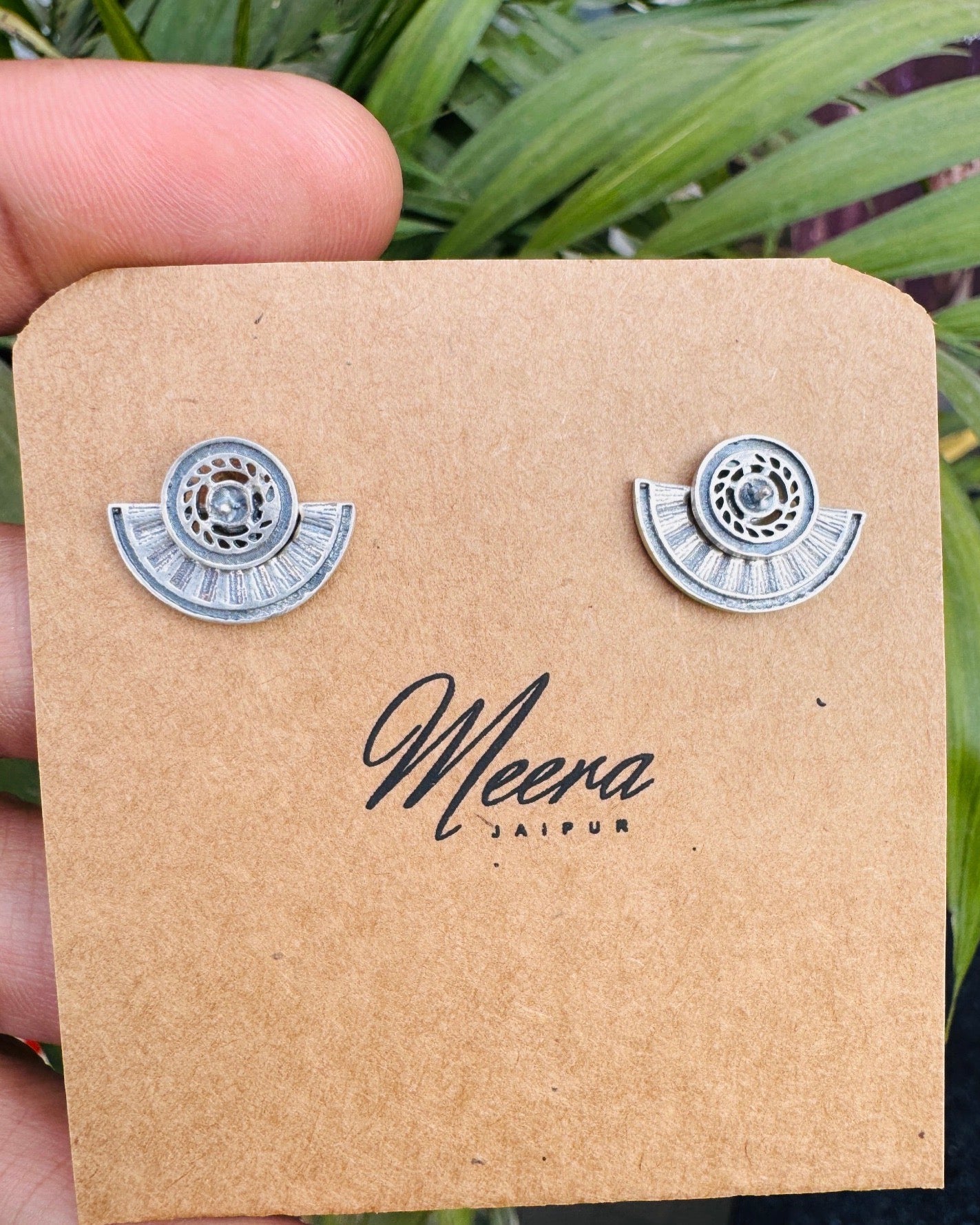 lavina silver studs - 925 Silver Jewellery Meera Jaipur