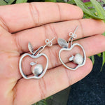 Sev silver earrings tuds - 925 Silver Jewellery Meera Jaipur
