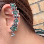 Phool Earring Cuff - 925 Silver Jewellery Meera Jaipur