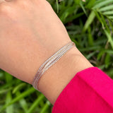 Multi-Strand Harmony Silver Bracelet
