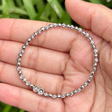 Sparkle Dot Chain Silver Bracelet