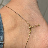 Wavy Silver Anklet