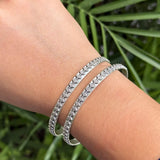 Rava Silver Bangle