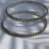 Rava Silver Bangle