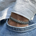Interweave Silver Bracelet - 925 Silver Jewellery Meera Jaipur