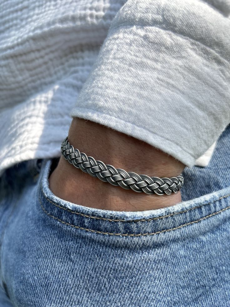 Interweave Silver Bracelet - 925 Silver Jewellery Meera Jaipur