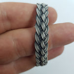 Interweave Silver Bracelet - 925 Silver Jewellery Meera Jaipur