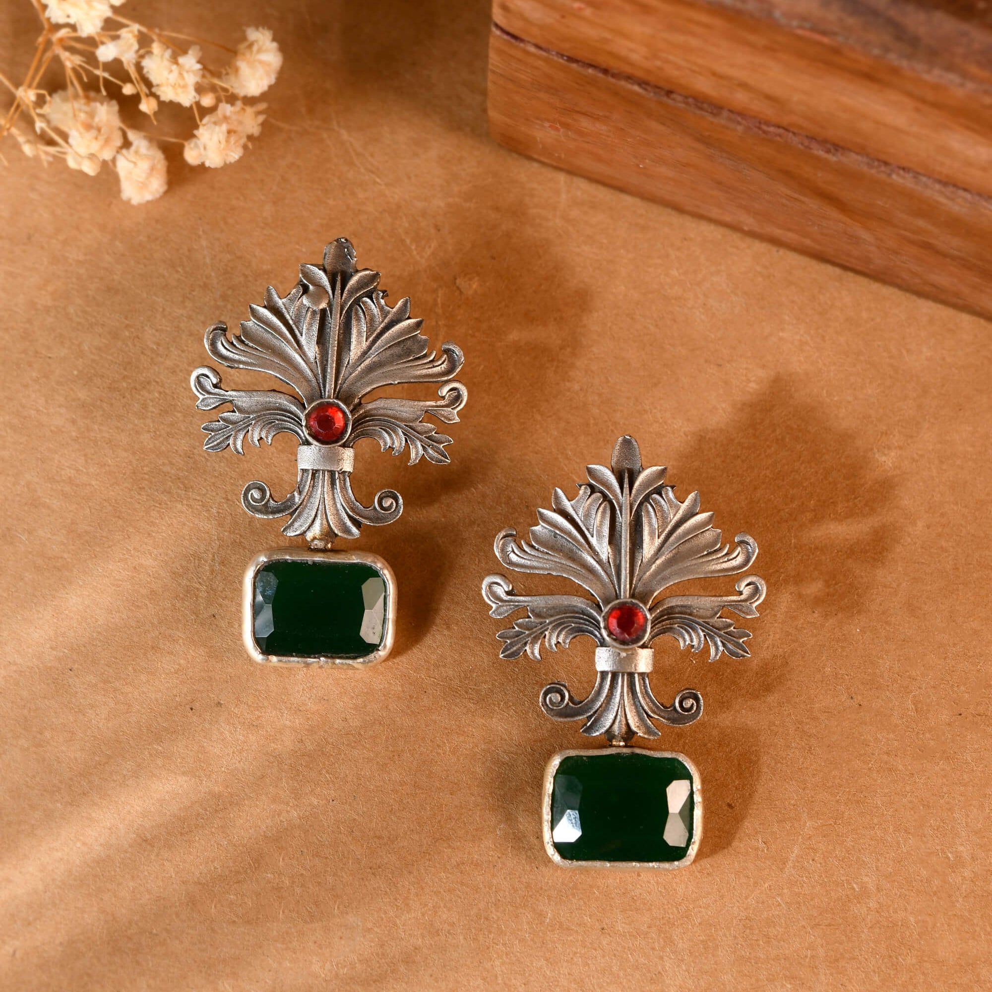 Ishika Silver Earrings 925 sterling silver meera jaipur