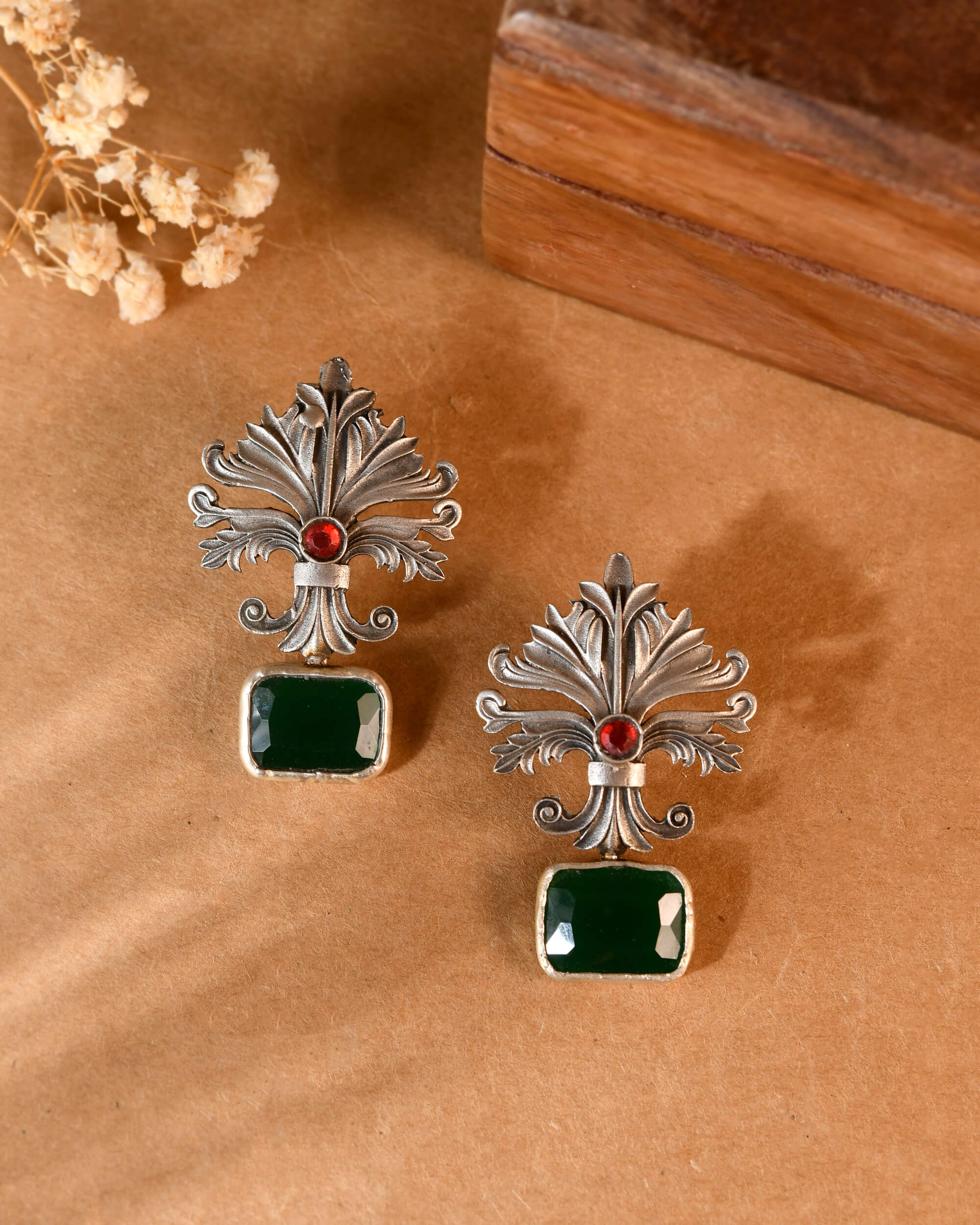 Ishika Silver Earrings 925 sterling silver meera jaipur