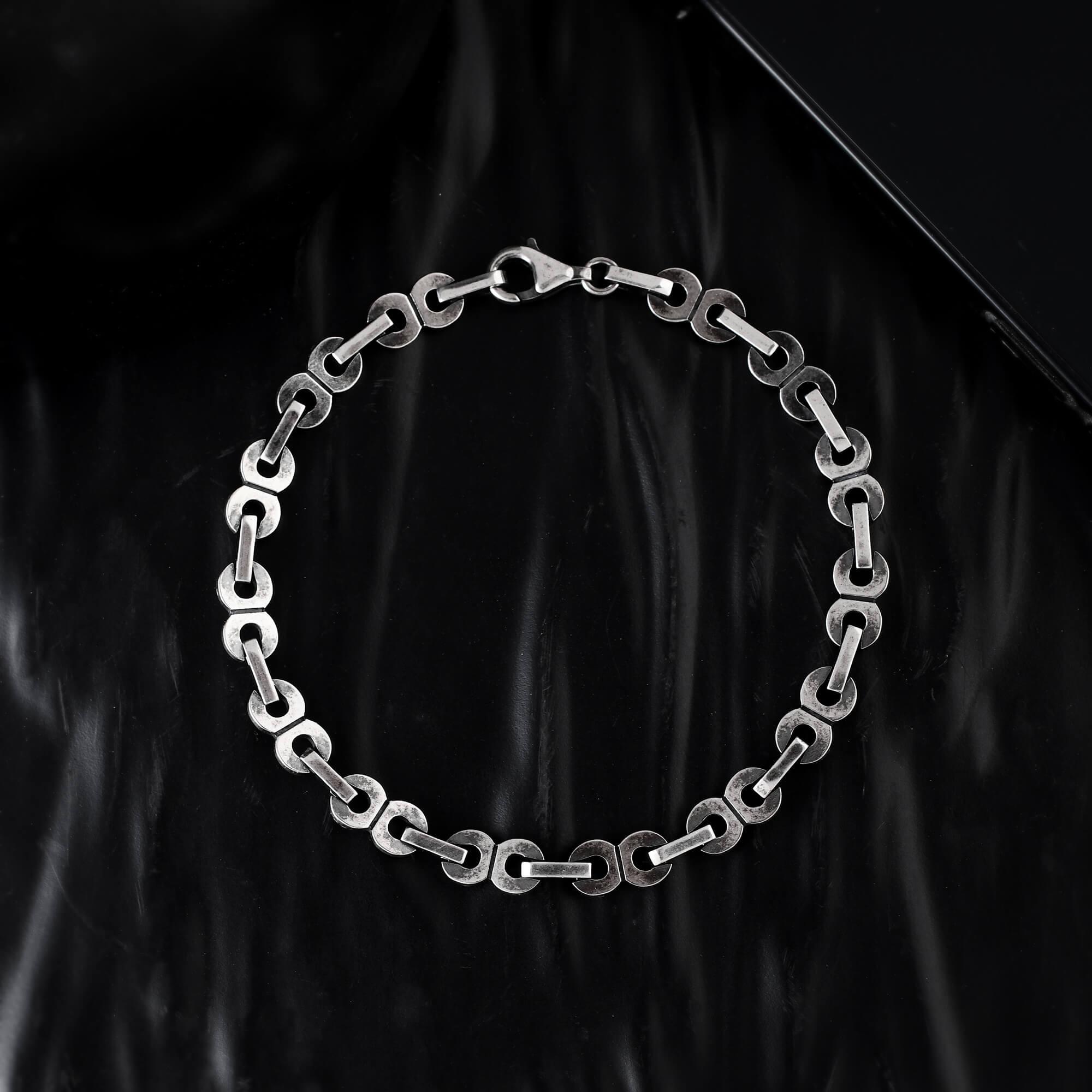 Italian Link chain silver bracelet - 925 Silver Jewellery Meera Jaipur