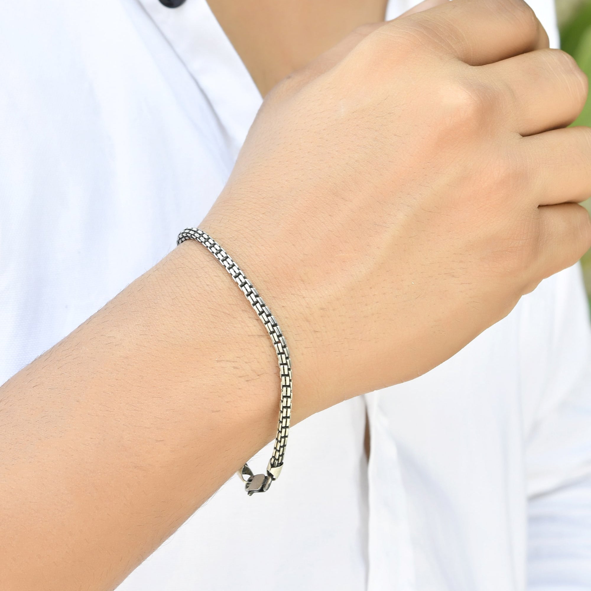 Italian Silver Bracelet - 925 Silver Jewellery Meera Jaipur