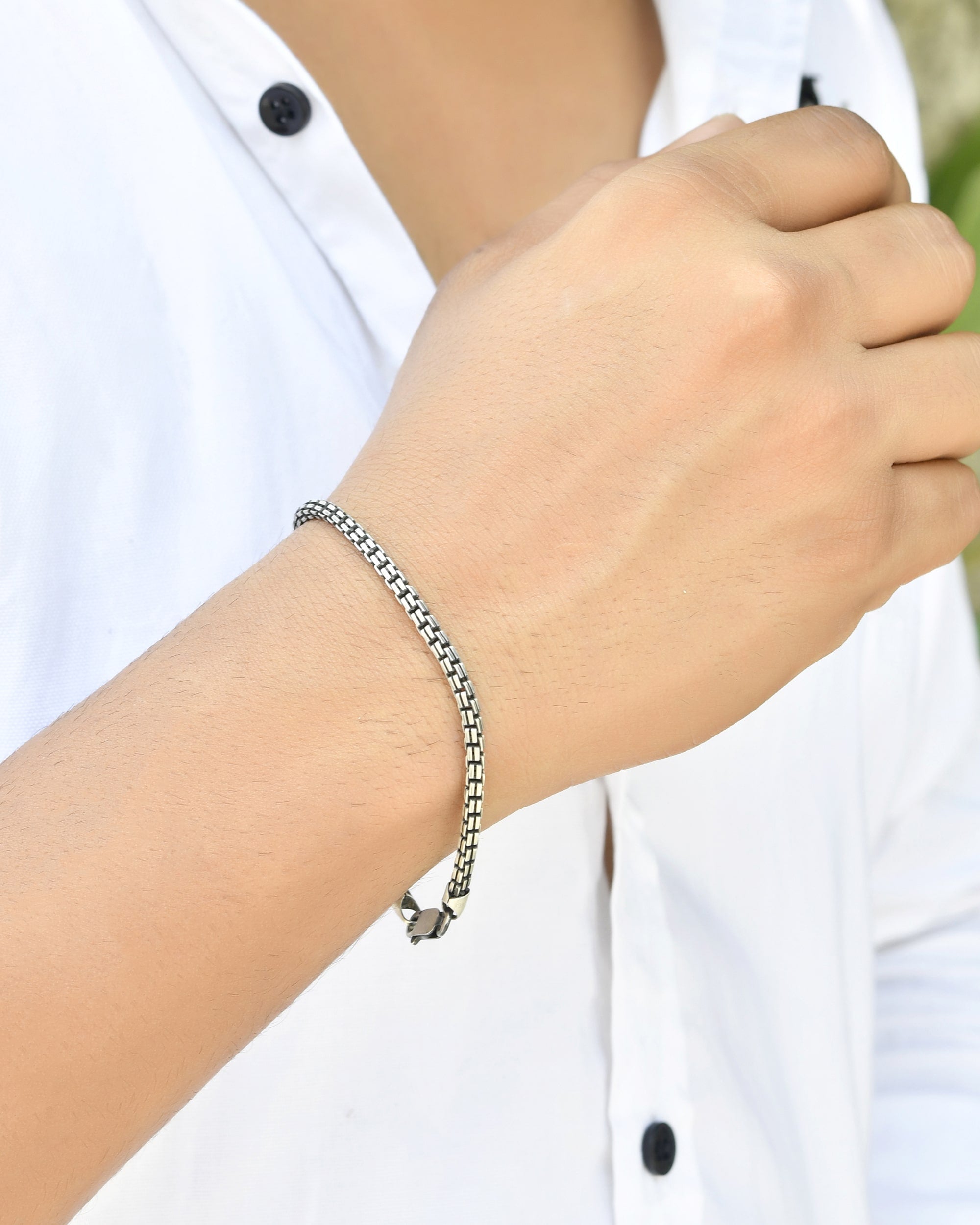 Italian Silver Bracelet - 925 Silver Jewellery Meera Jaipur