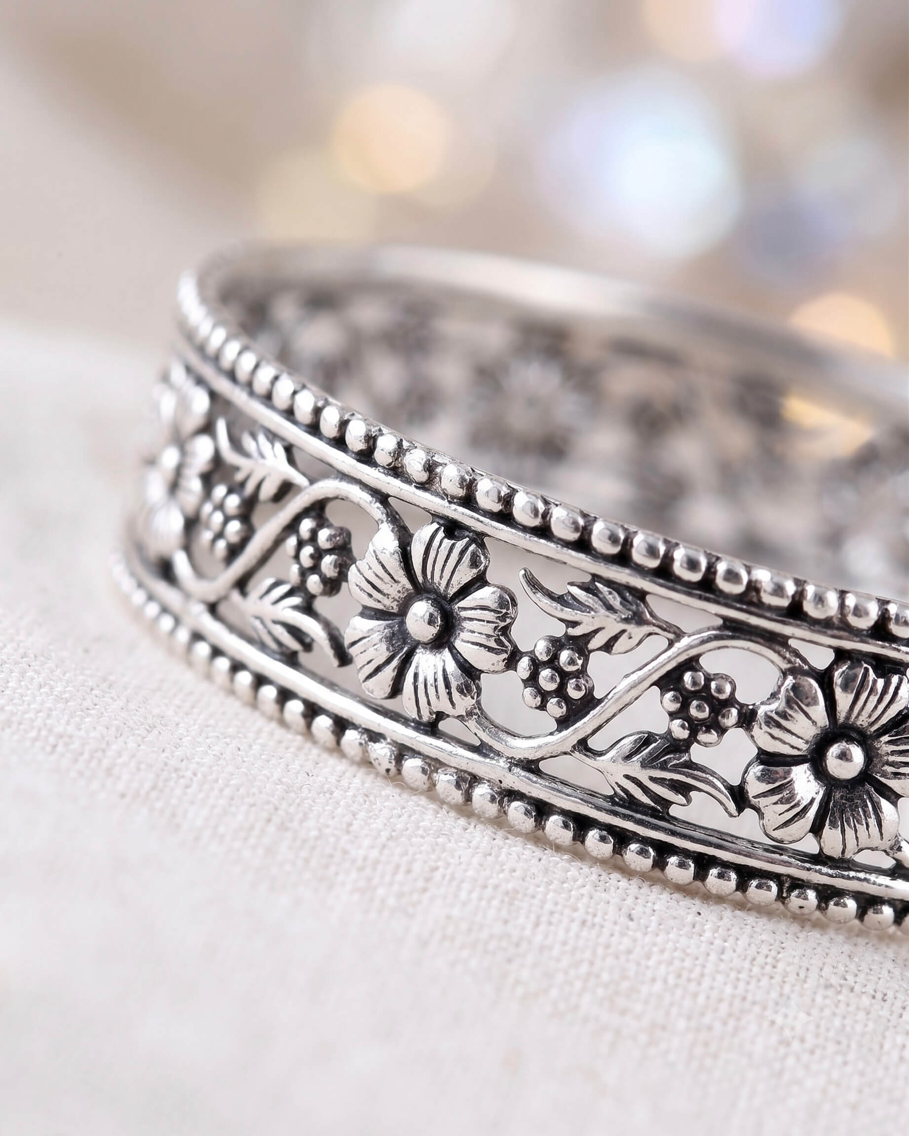 Juhi Silver Bangle - 925 Silver Jewellery Meera Jaipur