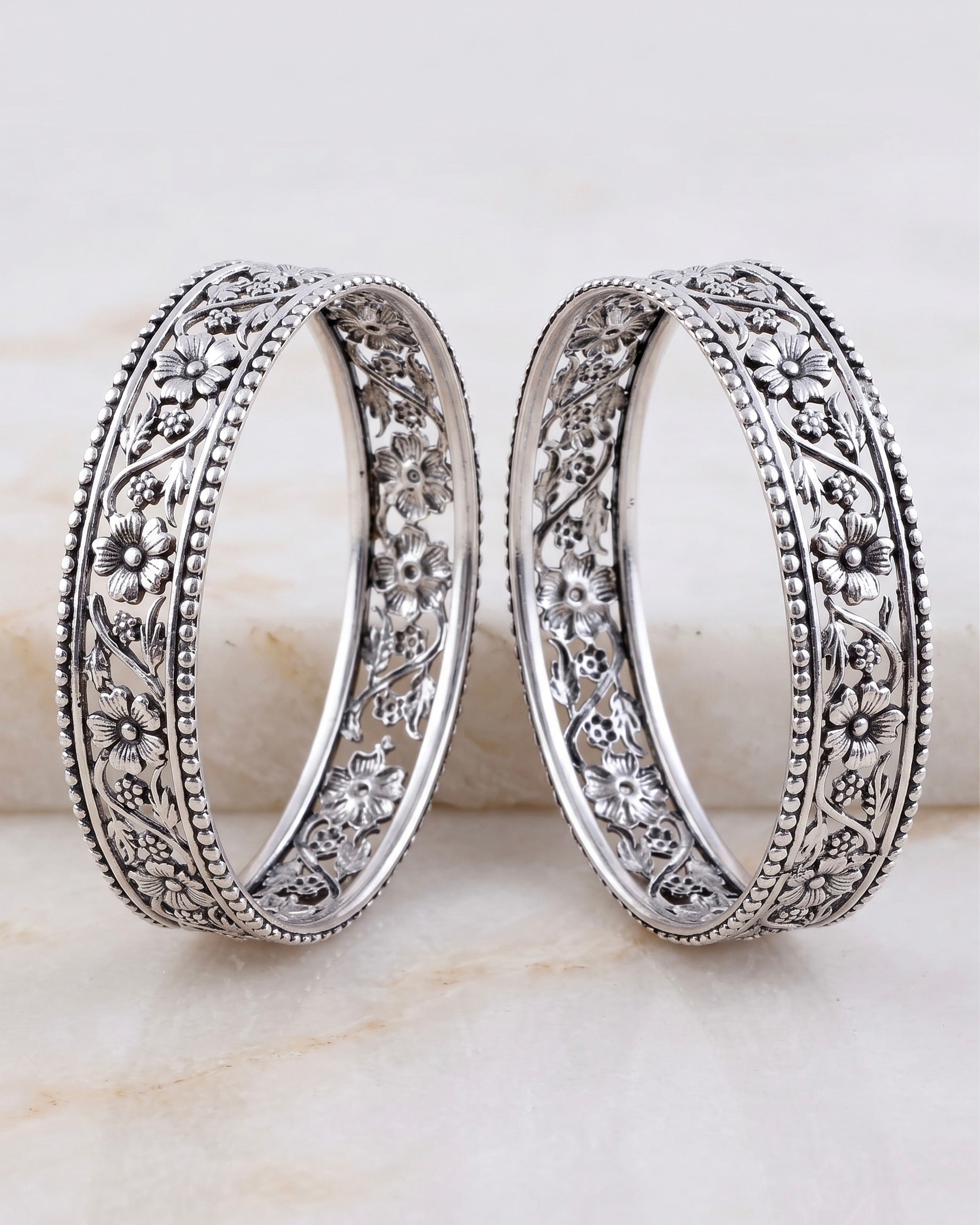 Juhi Silver Bangle - 925 Silver Jewellery Meera Jaipur