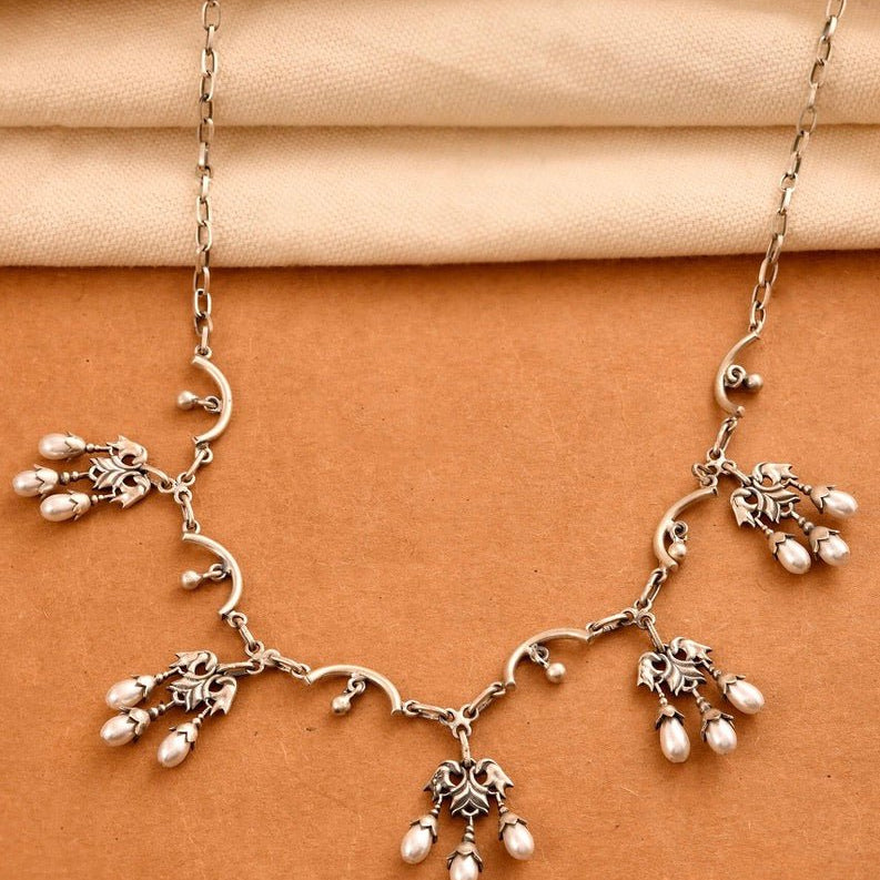 Kanika Silver Necklace - 925 Silver Jewellery Meera Jaipur