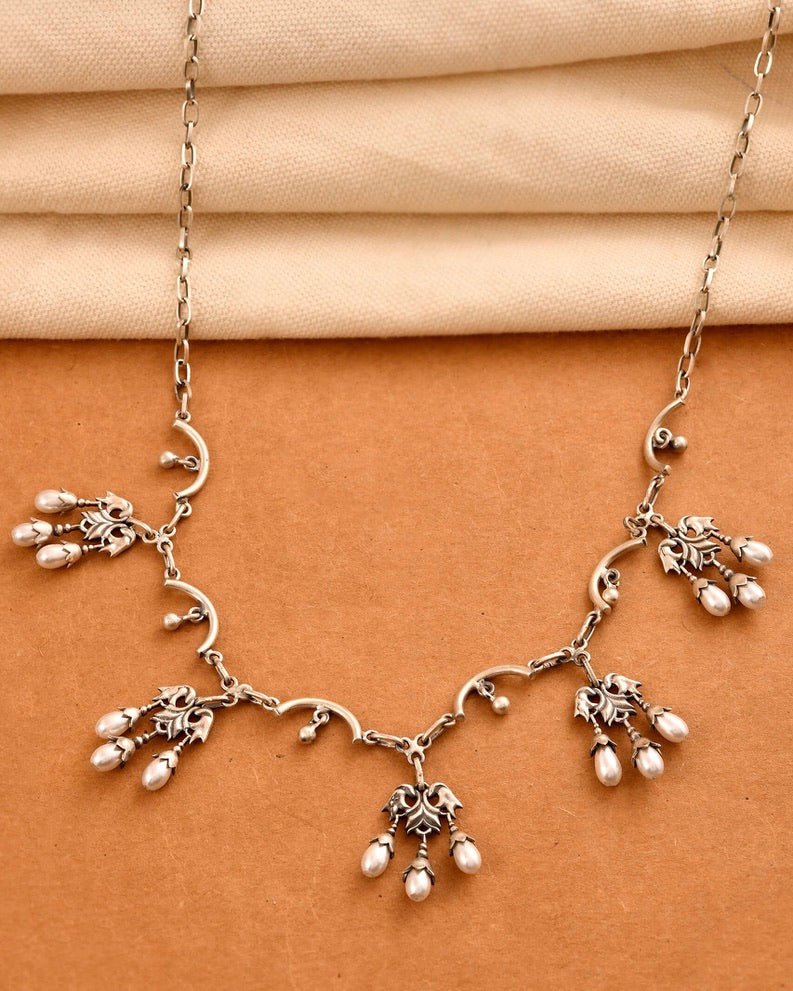 Kanika Silver Necklace - 925 Silver Jewellery Meera Jaipur