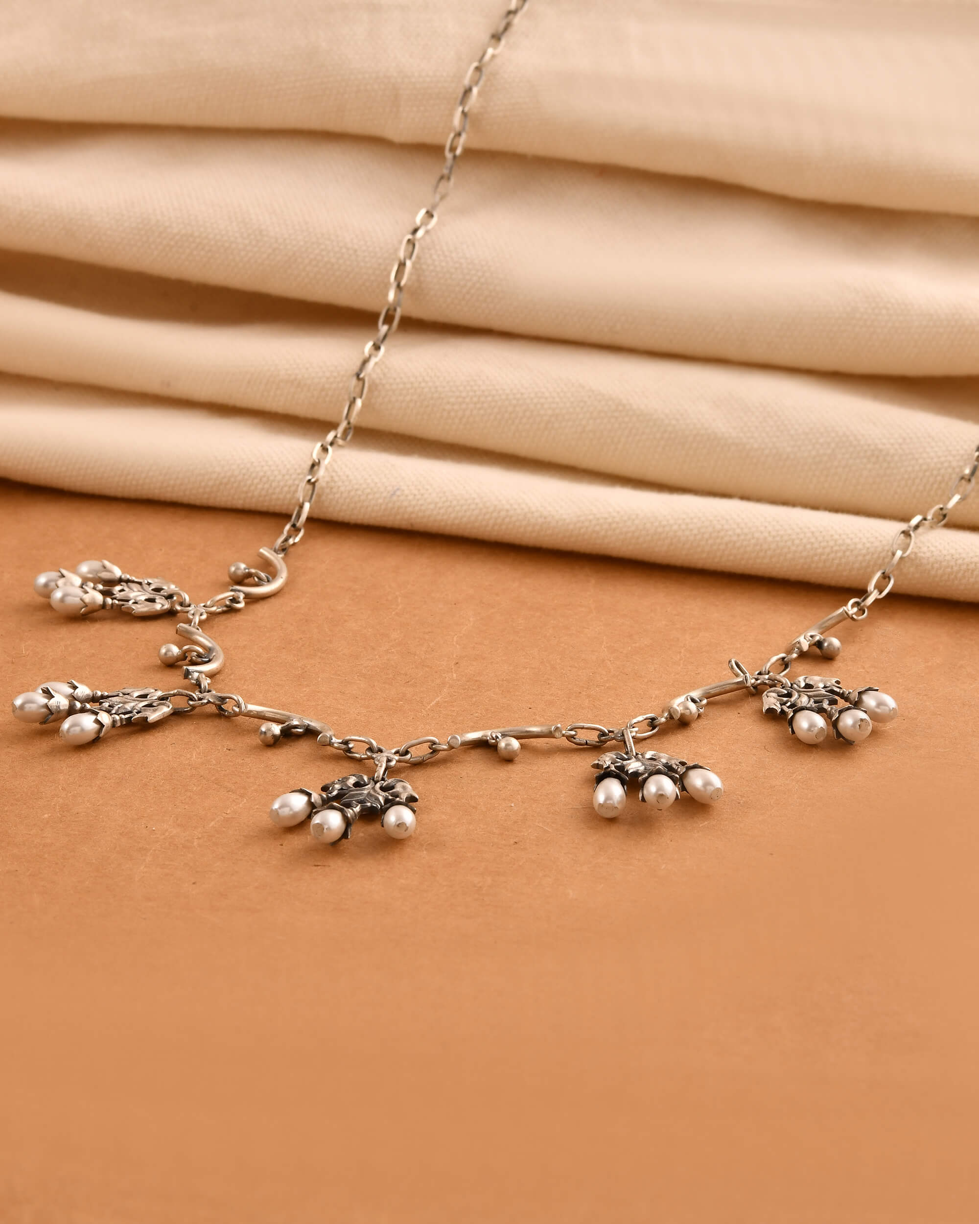 Kanika Silver Necklace - 925 Silver Jewellery Meera Jaipur