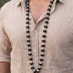 Karungali Silver Mala - 925 Silver Jewellery Meera Jaipur