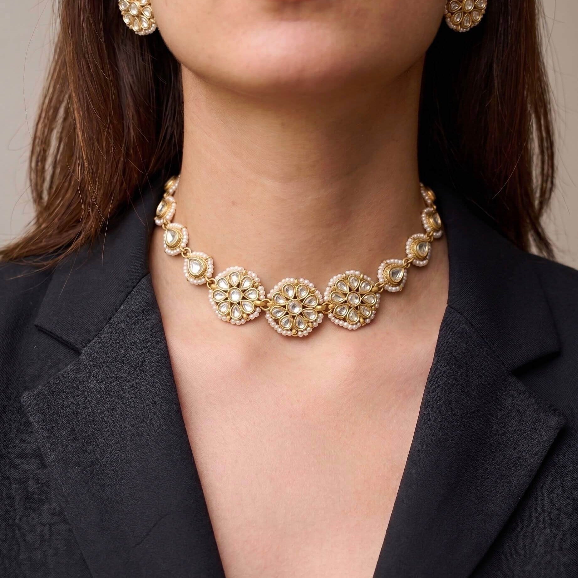 Kavita Silver Chokar Set 925 sterling silver meera jaipur
