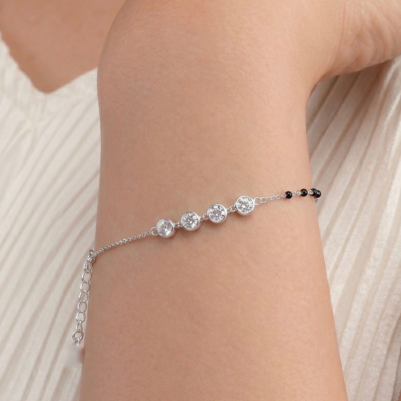 Kiran Silver Hand Mangalsutra  925 sterling silver Meera jaipur
