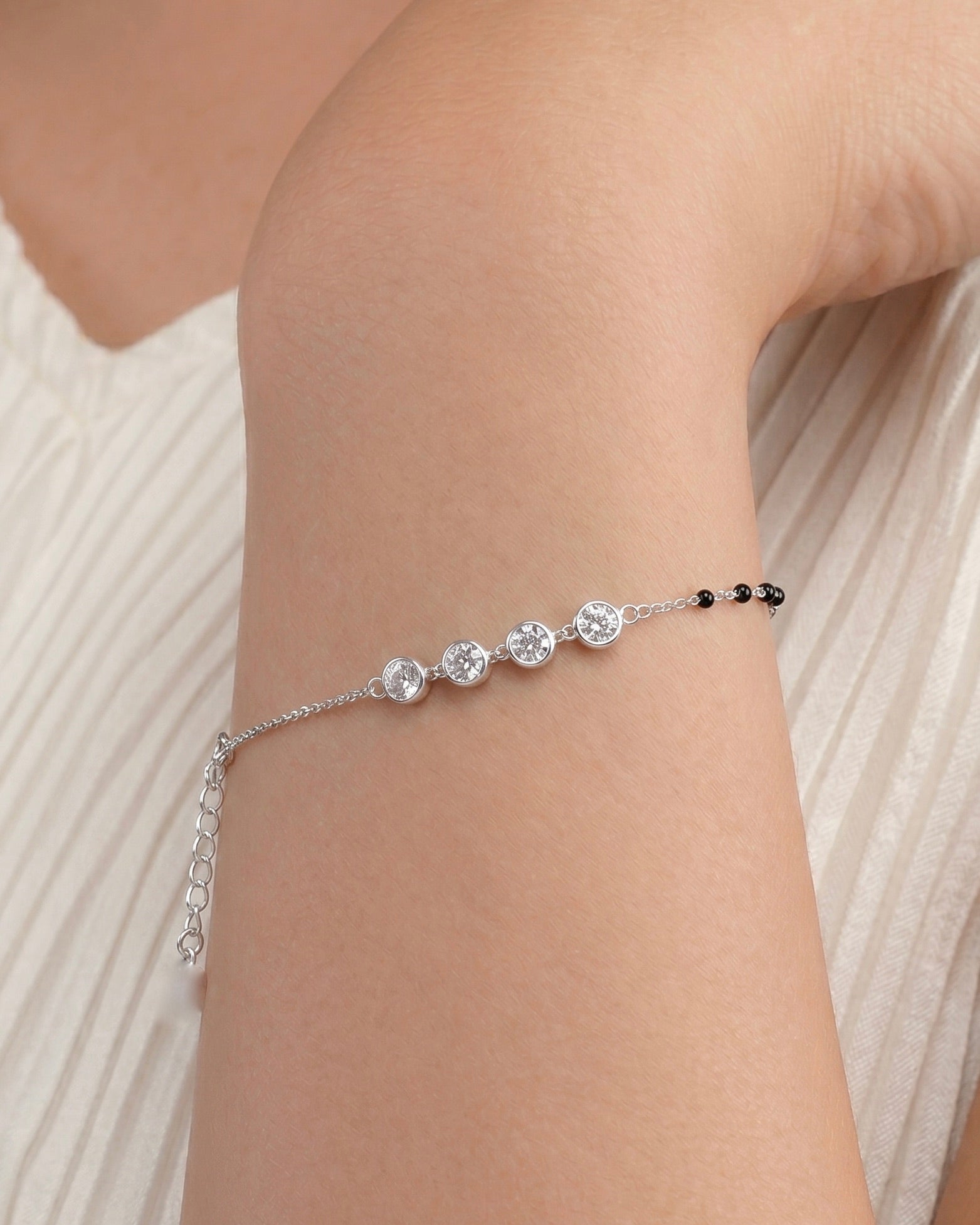 Kiran Silver Hand Mangalsutra  925 sterling silver Meera jaipur