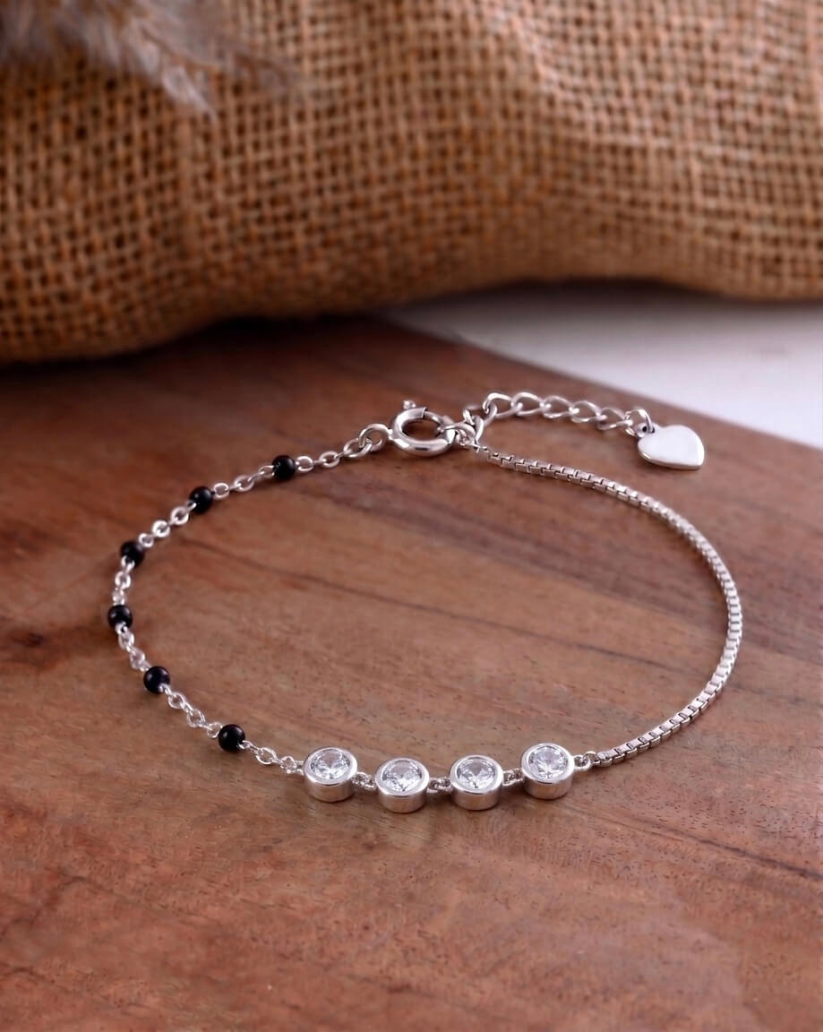 Kiran Silver Hand Mangalsutra  925 sterling silver Meera jaipur