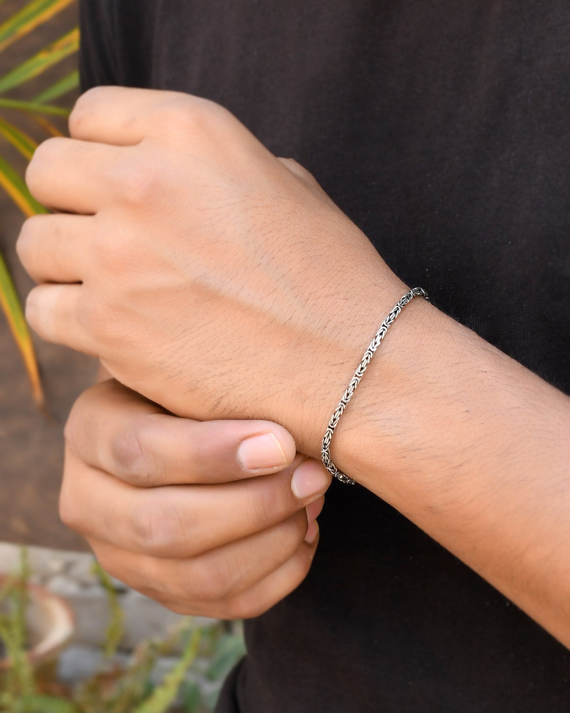 Knight Italian Silver Bracelet - 925 Silver Jewellery Meera Jaipur