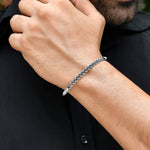 Knot braided silver bracelet - 925 Silver Jewellery Meera Jaipur