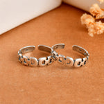 Link silver toe ring - 925 Silver Jewellery Meera Jaipur