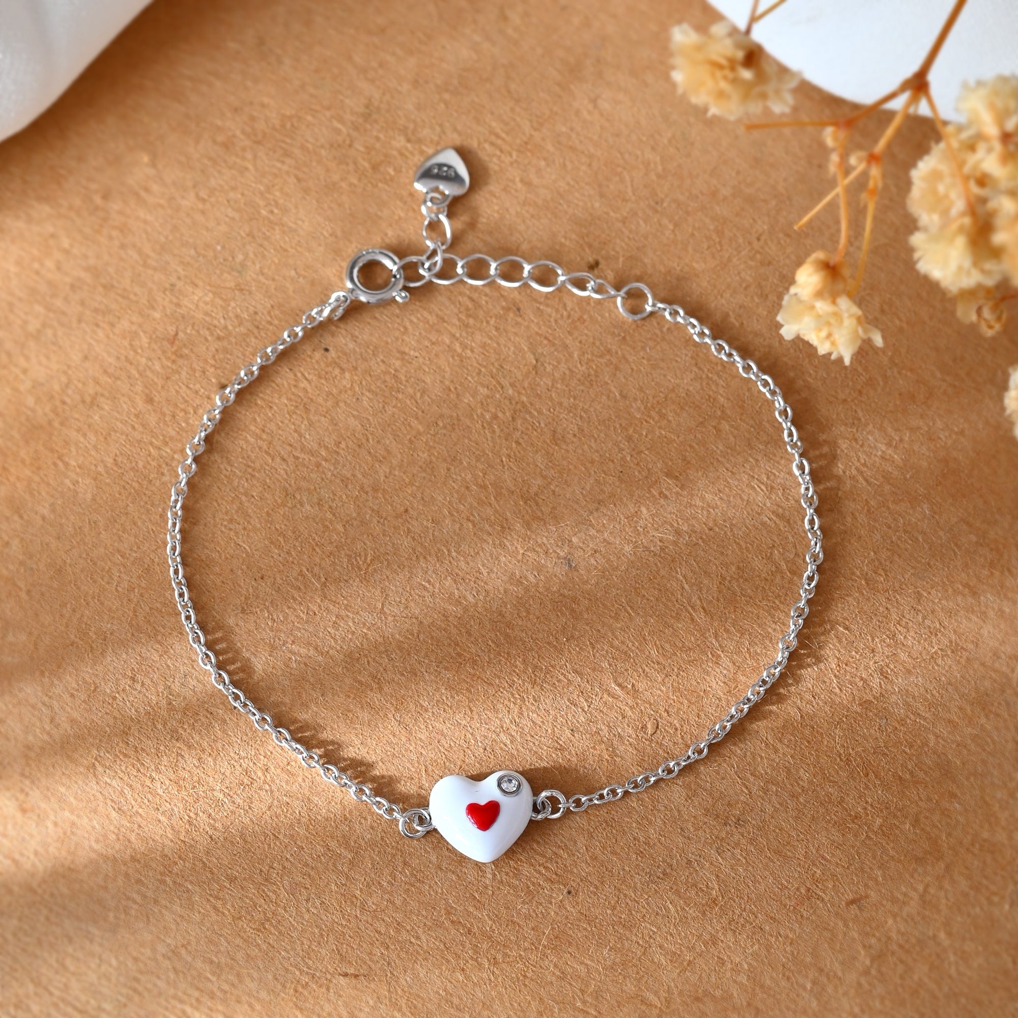 Lovebug baby silver bracelet - 925 Silver Jewellery Meera Jaipur