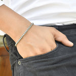 Mani Mens silver bracelet - 925 Silver Jewellery Meera Jaipur