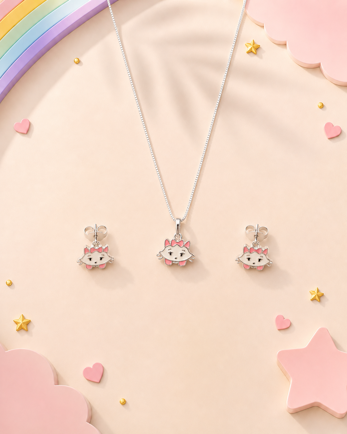 Marie the Kitty Set 925 sterling silver meera jaipur