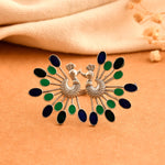 Mayoor Enamel Silver Ring - 925 Silver Jewellery Meera Jaipur