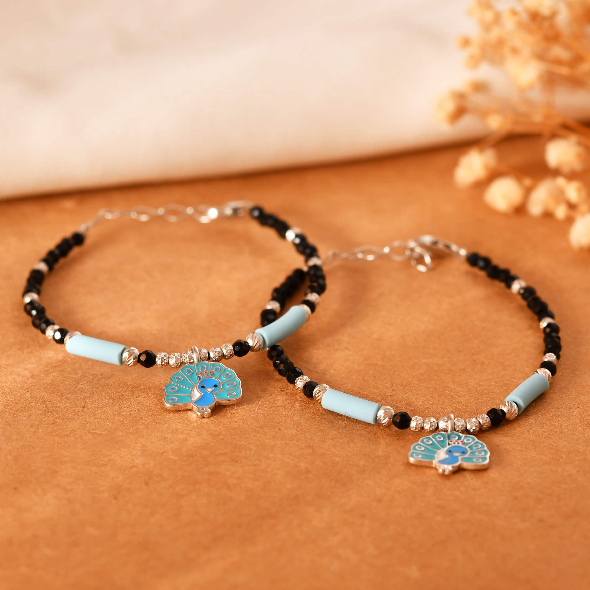 Mayoor baby silver bracelet - 925 Silver Jewellery Meera Jaipur