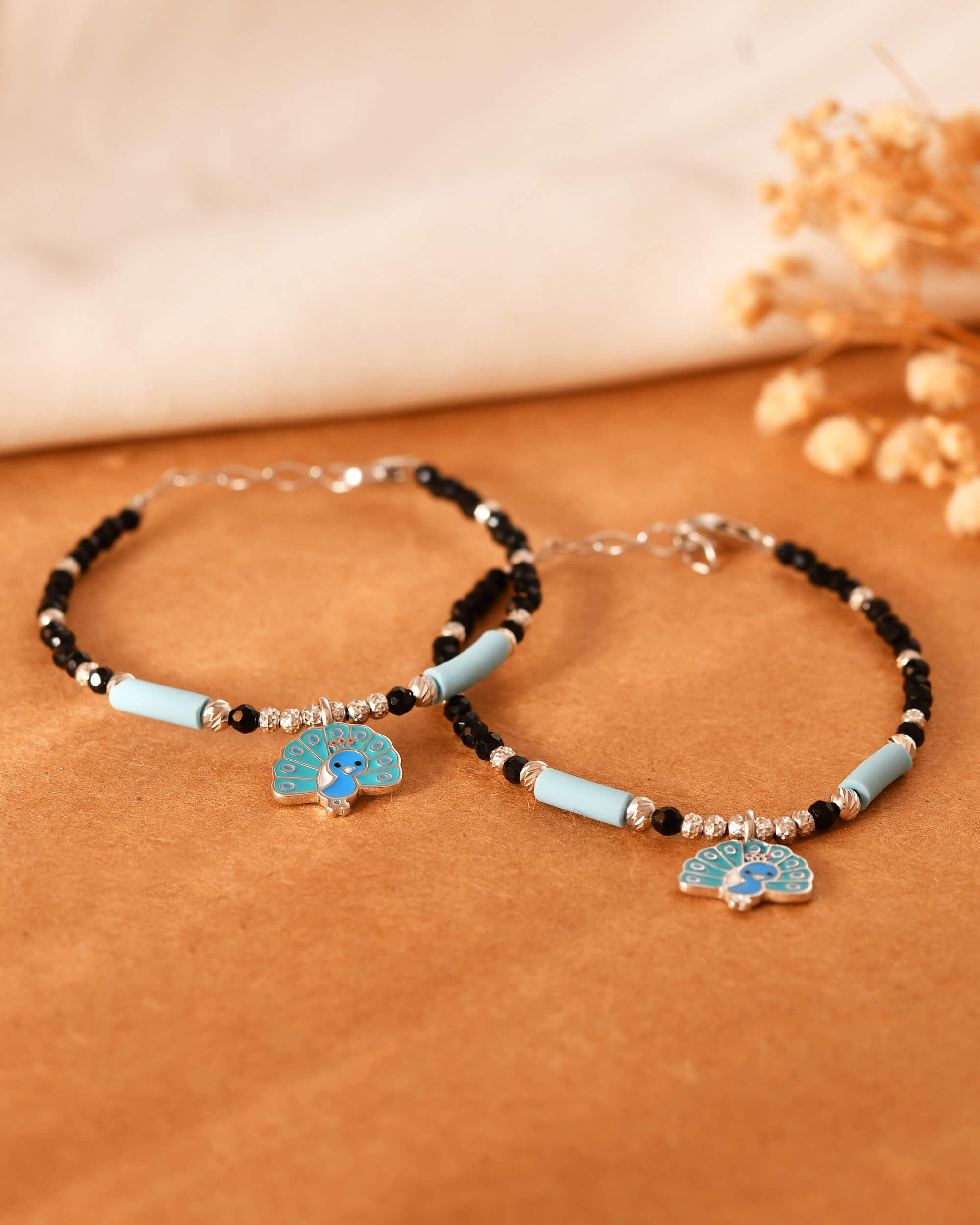 Mayoor baby silver bracelet - 925 Silver Jewellery Meera Jaipur