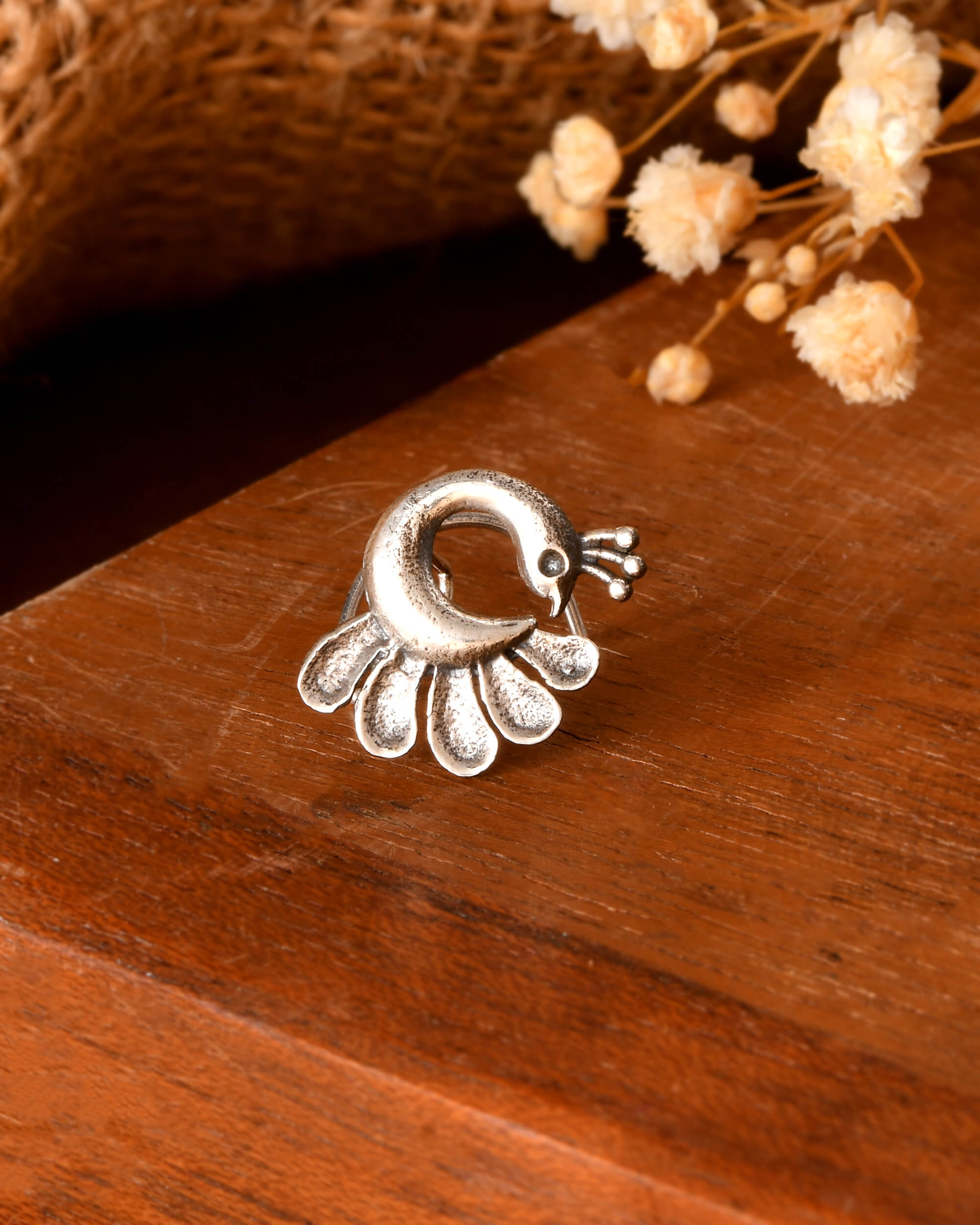Mayura Silver Nath - 925 Silver Jewellery Meera Jaipur