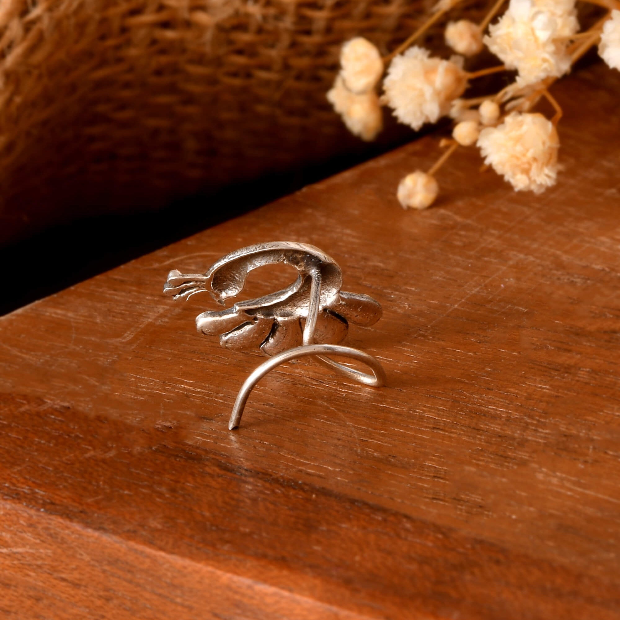 Mayura Silver Nath - 925 Silver Jewellery Meera Jaipur