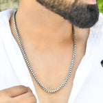 Mens Italian Silver Chain - 925 Silver Jewellery Meera Jaipur