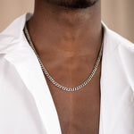 Mens silver cuban chain - 925 Silver Jewellery Meera Jaipur