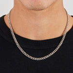 Mens silver cuban chain - 925 Silver Jewellery Meera Jaipur