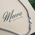 Mens sterling silver box chain - 925 Silver Jewellery Meera Jaipur