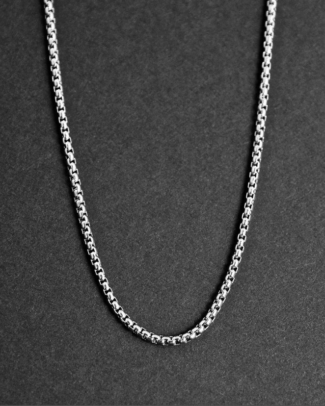Mens sterling silver box chain - 925 Silver Jewellery Meera Jaipur